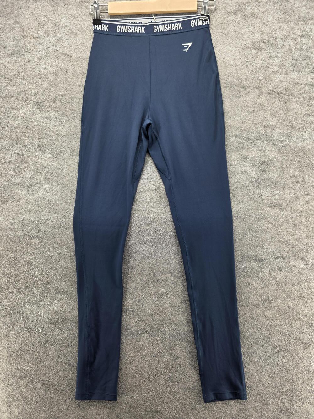 Gymshark Leggings Womens XS Blue Ankle Elastic Waist Stretch Activewear